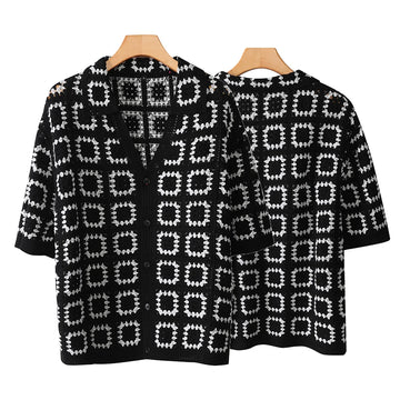 Men Summer Knitted Printing  Short Sleeves