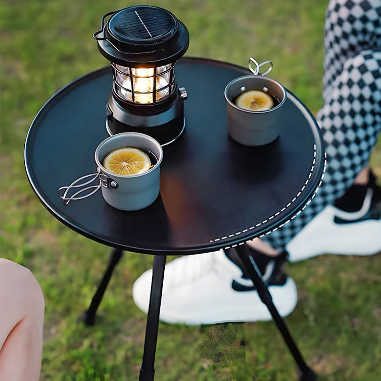 Outdoor Round Table With Mesh Bag
