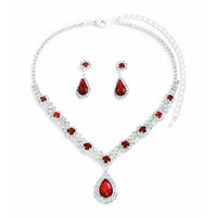 3 Pieces Of Necklace With Earrings Set