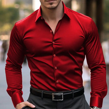 Men Long Sleeve Dress Shirt
