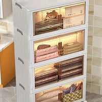 4 layer Plastic Storage Bins With Lids