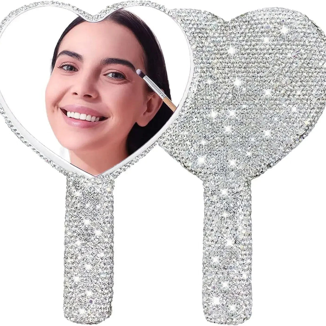 Diamond Handheld Makeup Mirror