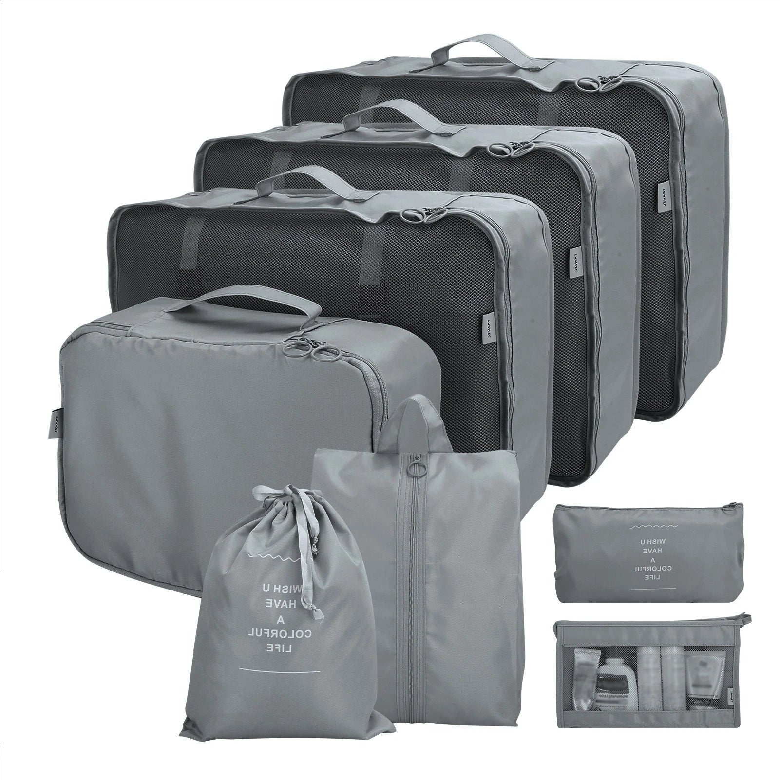 Waterproof Packing Cubes 8pc Set