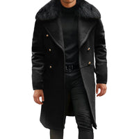 Men Classic Double Breasted Trench Coat