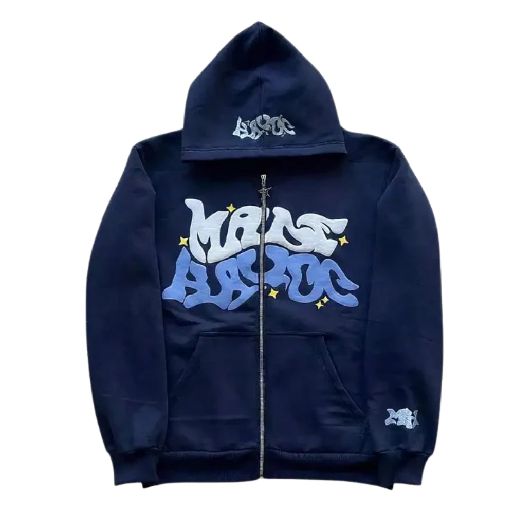 Men Graphic Lettter Print Hoodie