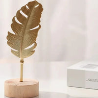 1pcs Golden Ginkgo Leaf For Home Decor