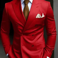 Double Breasted Men's 2 Piece Set