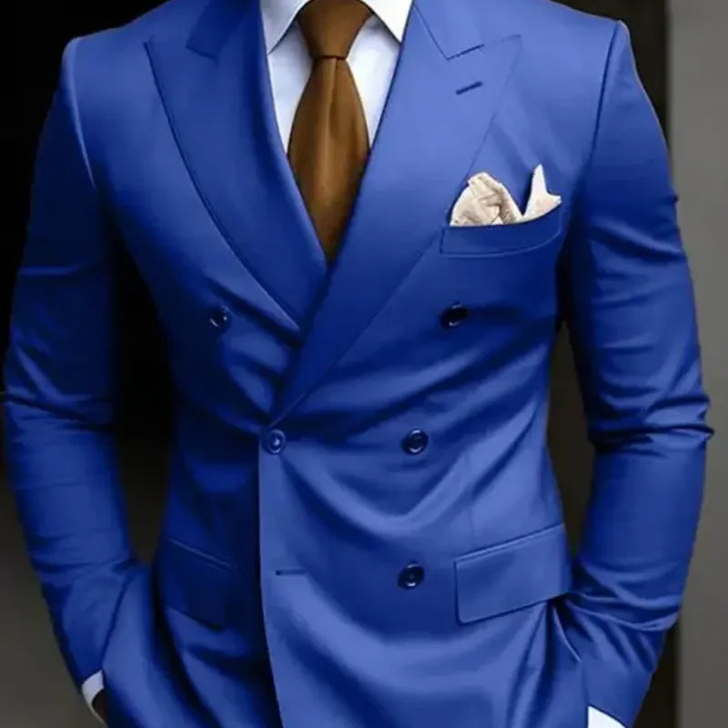 Double Breasted Men's 2 Piece Set